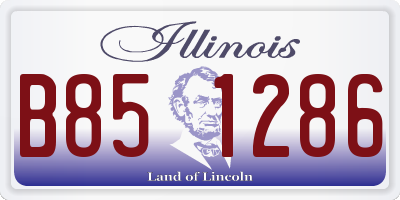 IL license plate B851286