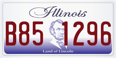 IL license plate B851296