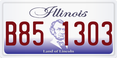 IL license plate B851303