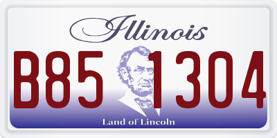 IL license plate B851304
