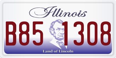IL license plate B851308