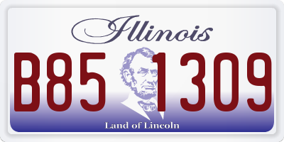 IL license plate B851309