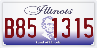 IL license plate B851315