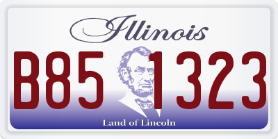 IL license plate B851323
