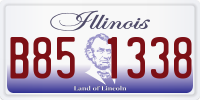 IL license plate B851338