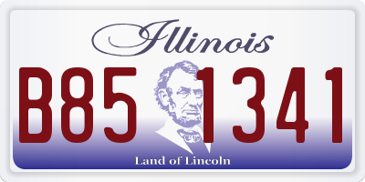 IL license plate B851341
