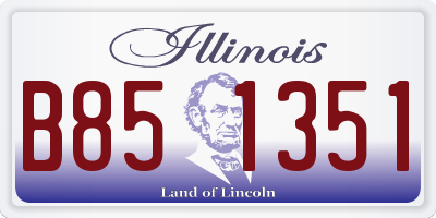 IL license plate B851351