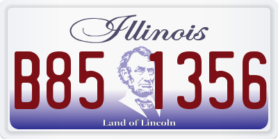 IL license plate B851356