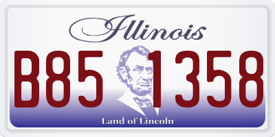 IL license plate B851358