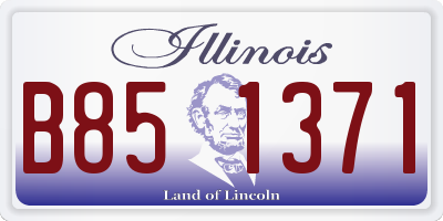 IL license plate B851371