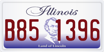 IL license plate B851396