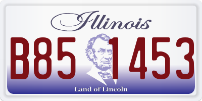 IL license plate B851453