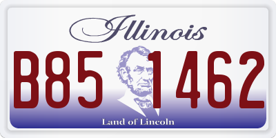 IL license plate B851462