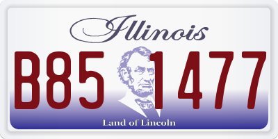 IL license plate B851477