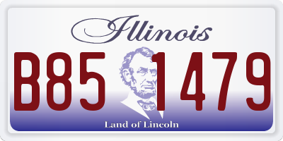 IL license plate B851479