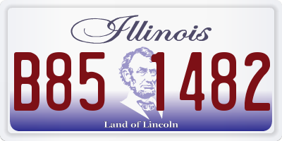IL license plate B851482