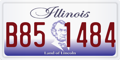 IL license plate B851484