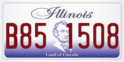 IL license plate B851508
