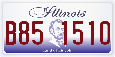 IL license plate B851510