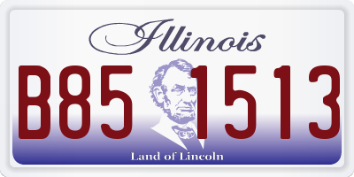 IL license plate B851513