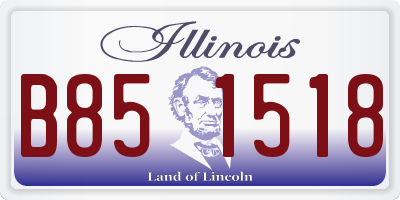 IL license plate B851518