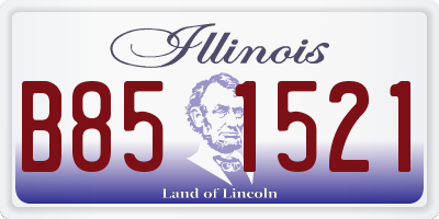 IL license plate B851521