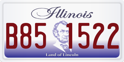 IL license plate B851522