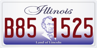 IL license plate B851525