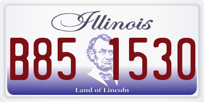 IL license plate B851530