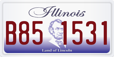IL license plate B851531