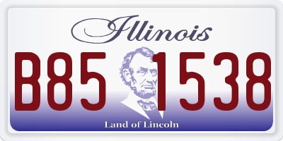 IL license plate B851538
