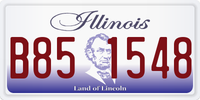 IL license plate B851548
