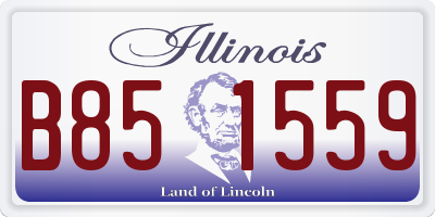 IL license plate B851559