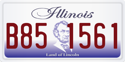 IL license plate B851561
