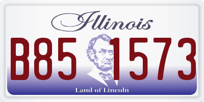 IL license plate B851573