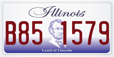 IL license plate B851579