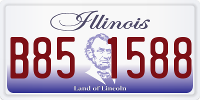 IL license plate B851588