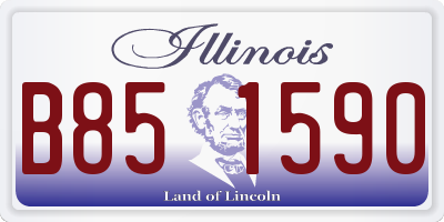 IL license plate B851590