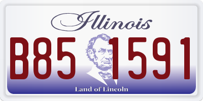 IL license plate B851591