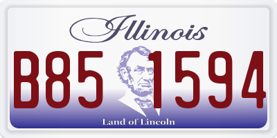 IL license plate B851594