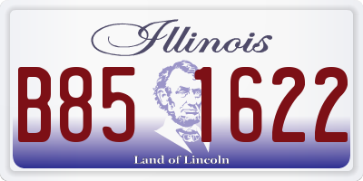 IL license plate B851622