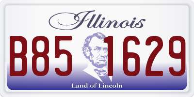 IL license plate B851629
