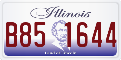 IL license plate B851644