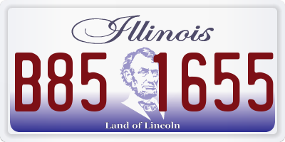 IL license plate B851655