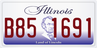 IL license plate B851691