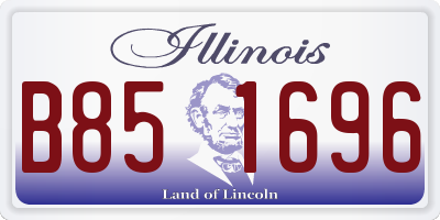 IL license plate B851696