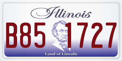 IL license plate B851727