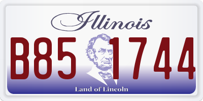 IL license plate B851744