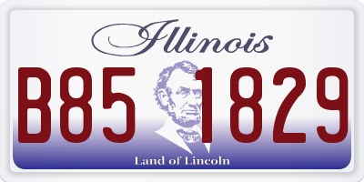 IL license plate B851829