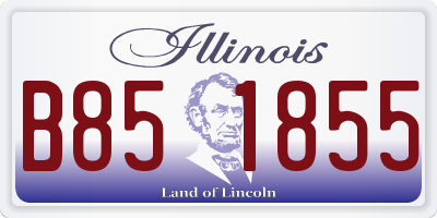 IL license plate B851855